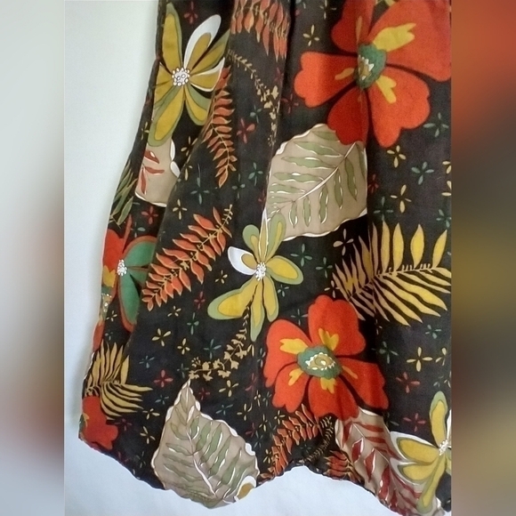 60"s 90's Vintage Retro Fairycore Cottagecore Grunge Floral Dress Size Small - Picture 4 of 8